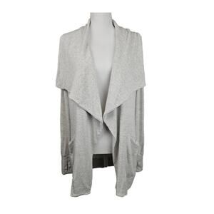 ATHLETA WOMEN'S GRAY MAGNETIC STUDIO WRAP CARDIGAN - SIZE SMALL